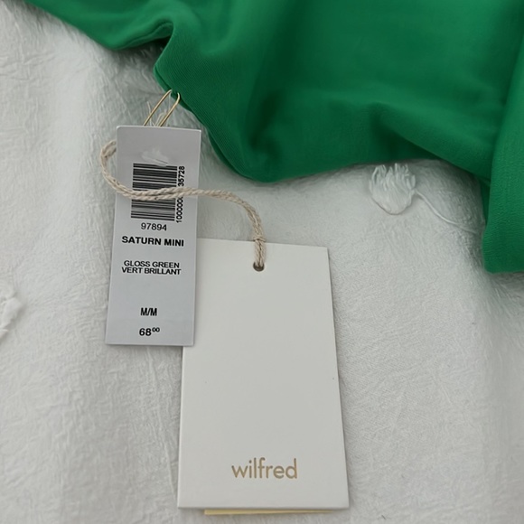 Saturn mini dress in gloss green - Picture 2 of 3